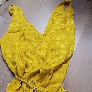 Gold yellow romper mango small
